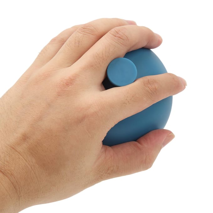 Blauwe Siliconen Palm Borst Percussie Cup Druk Trommel Massage Borst Fysieke Cup voor Het Onvermogen gray
