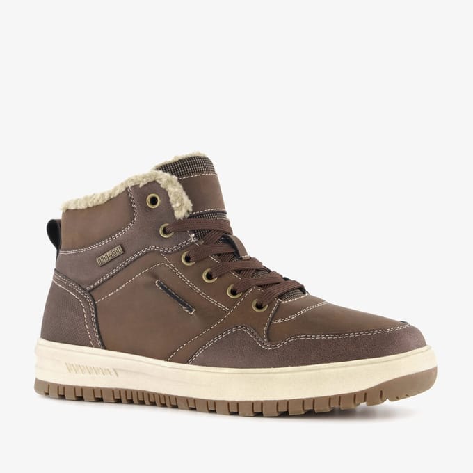 Blue Box gevoerde heren veterboots donkerbruin - Maat 43 - Uitneembare zool
