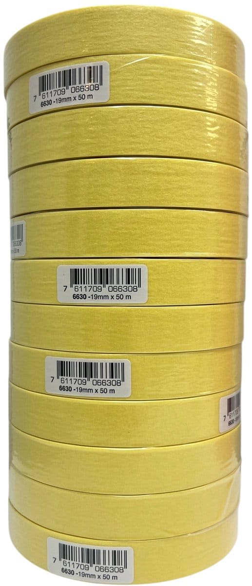 Permafix 124 PRO Pak met 12 Rollen Afplaktape 19 mm x 50 Mtr.