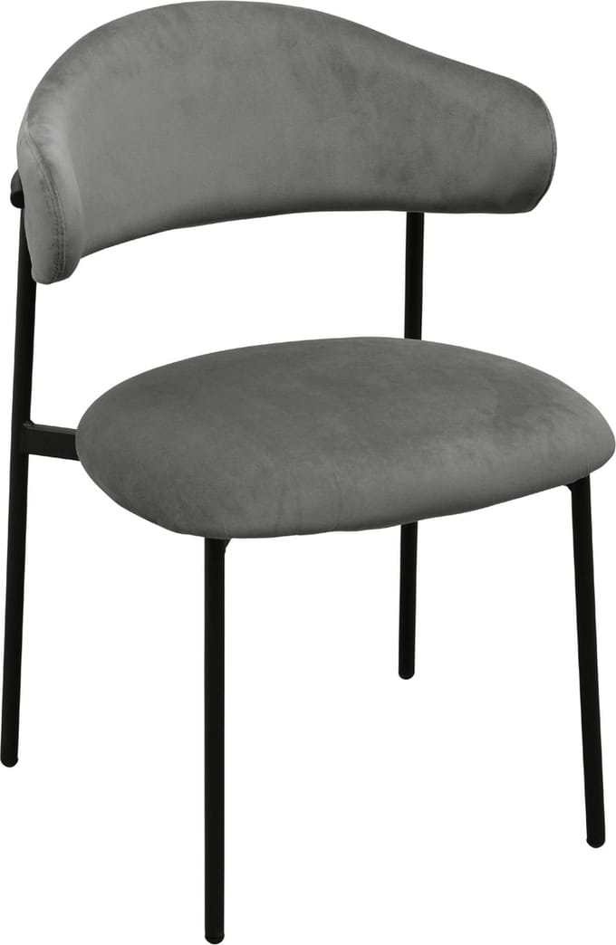ExitoDesign MILOS Serie - Eetkamerstoel - Velvet - Ciemny Szary