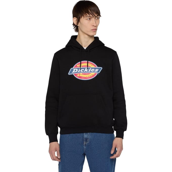 Dickies Icon Logo Polyester Unisex Volwassenen Zwarte Capuchon Sweater