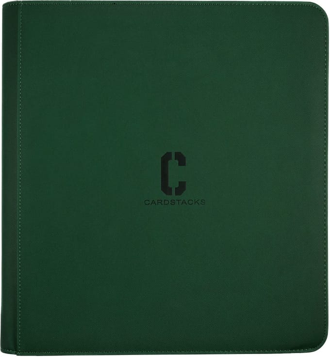 Cardstacks Zippered Pro Binder 12 Pocket - Groen (verzamelmap voor Pokemon & Magic Kaarten)