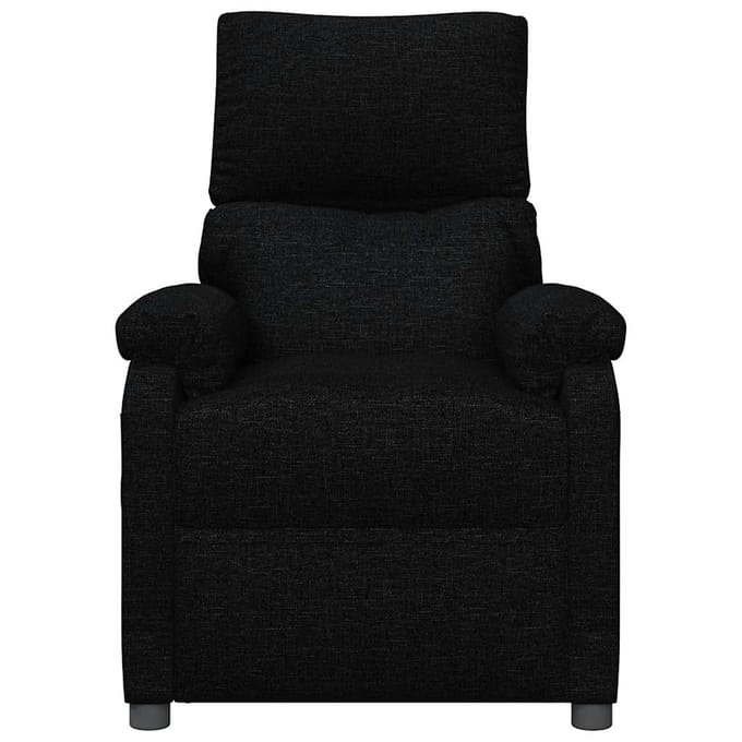 vidaXL - Fauteuil - verstelbaar - stof - zwart