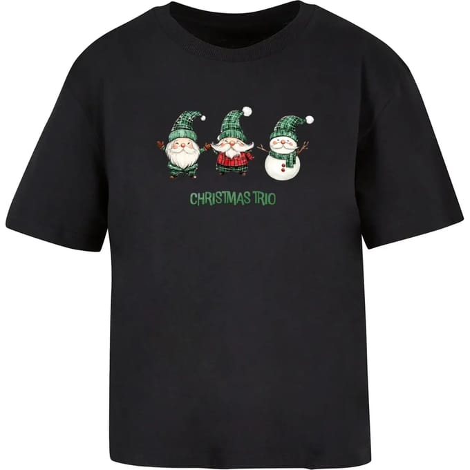 Dames-T-shirt Merchcode Christmas Santa