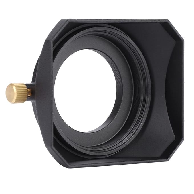 Vierkante Lenskap Zonnekap Accessoire voor DV Camcorder Digitale Videocamera Lensfilter 40.5mm black