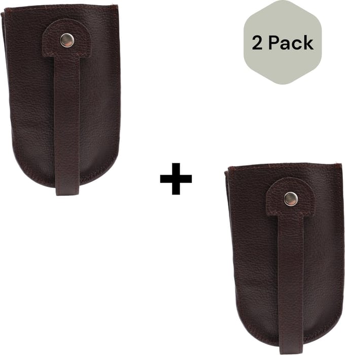 Safekeepers - Sleuteletui XL - Duo pack - Sleuteltasje XL - Sleutelzakje - Echt Leer - Sleutelmapje