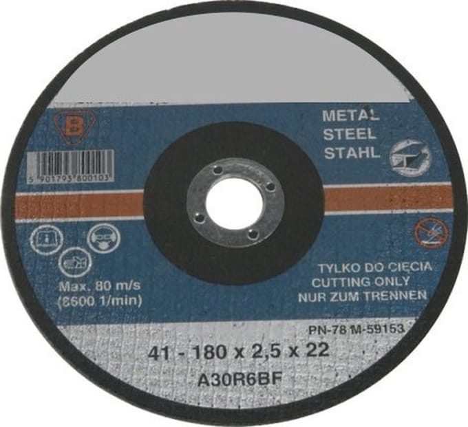 Metalen doorslijpschijf 230X2,5mm