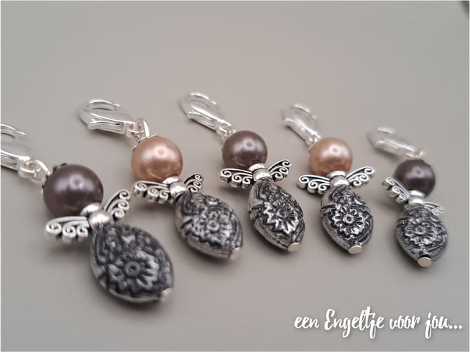 Engeltje, geluksengel, beschermengel, sleutelhanger, tashanger