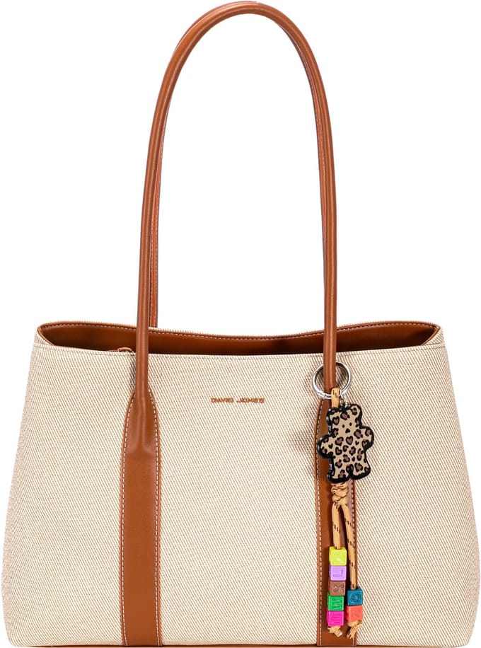 David Jones kunststof handtas Abigail - Dames - Bruin