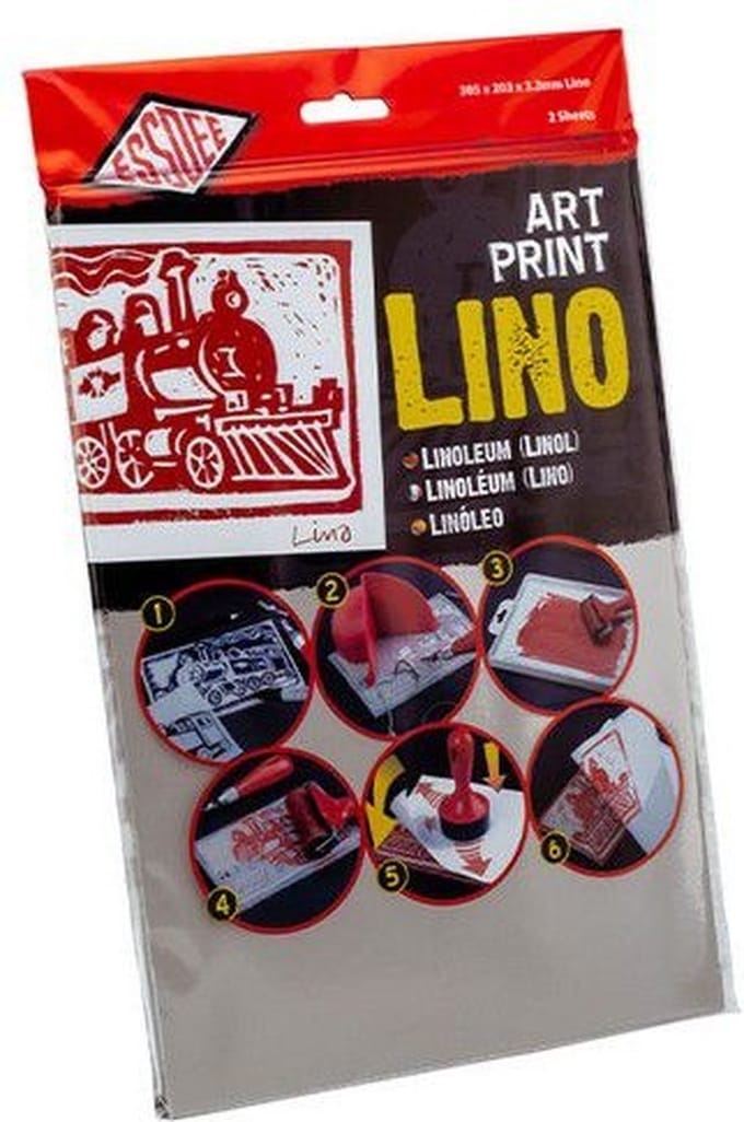 Essdee lino drukplaten 152x203x3,2 mm set van 2 voor linodruk.
