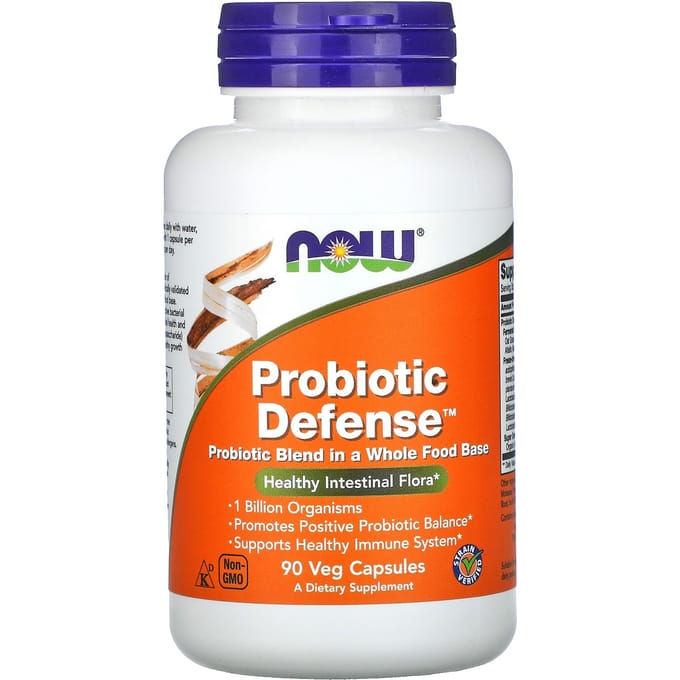 NOW Foods, Probiotic Defense, 90 Plantaardige Capsules
