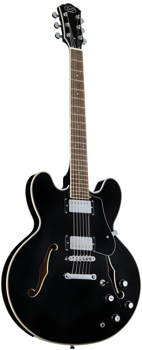 J & D SH-1 II Black - Semi-akoestische gitaar