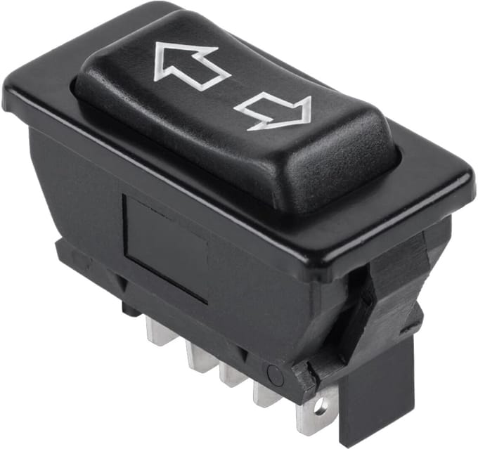 ProRide Auto Schakelaar Raambediening - 20A 12V DC - 10A 30V DC - 5-Pins - Met Opdruk - ASW-01