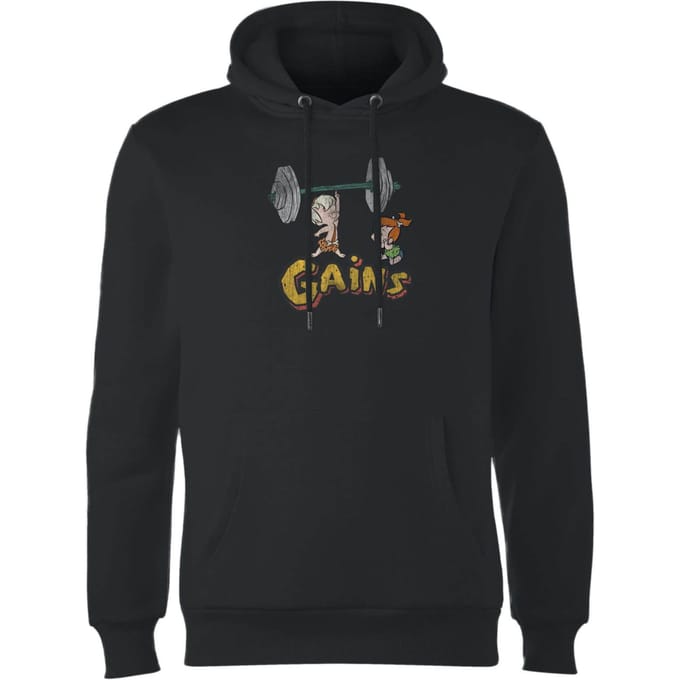 The Flintstones Bamm-Bamm Gains Distressed Hoodie - Zwart - S