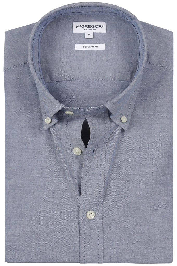 McGregor Stretch Oxford Shirt Navy Größe: S | Casual hemden Outlet | Herren | Blau
