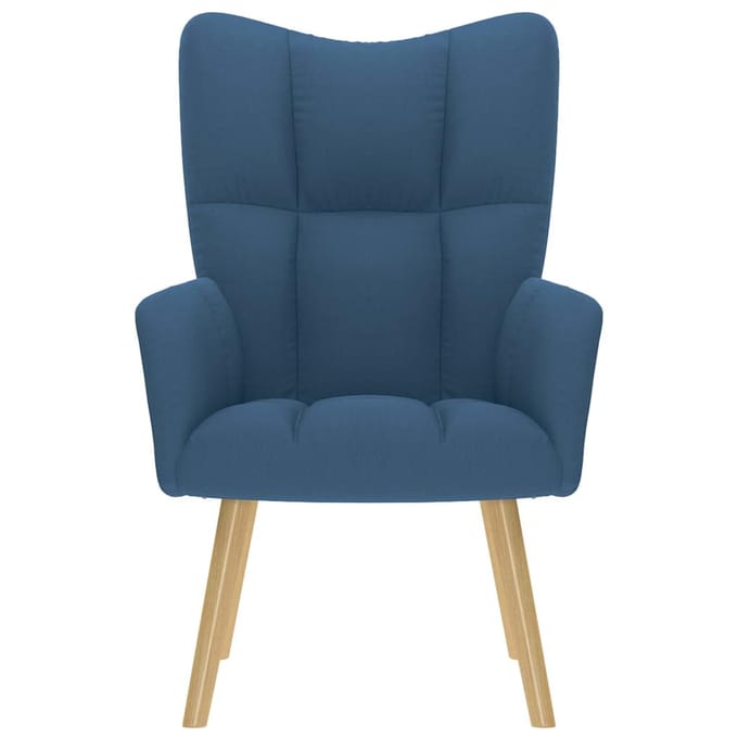 vidaXL - Relaxstoel - stof - blauw