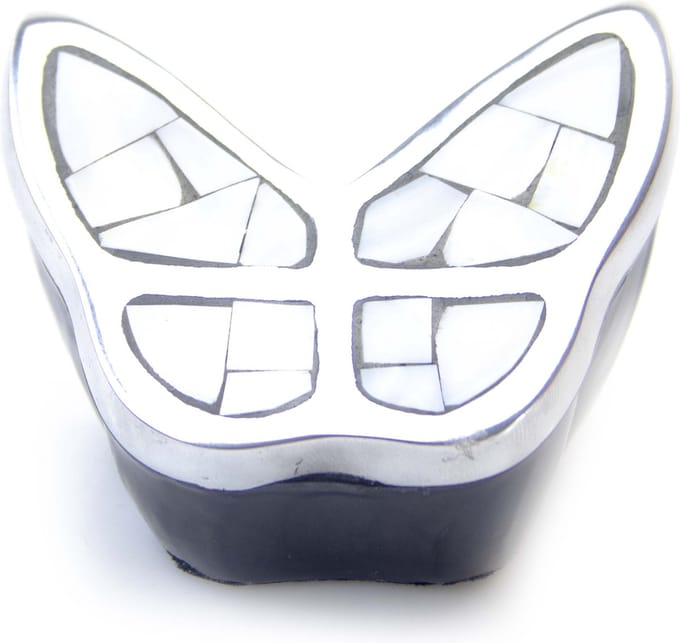 Mini Urn Vlinder - Parelmoer - Urn kat - Urn hond - Kleine Urn - Luxe Urn