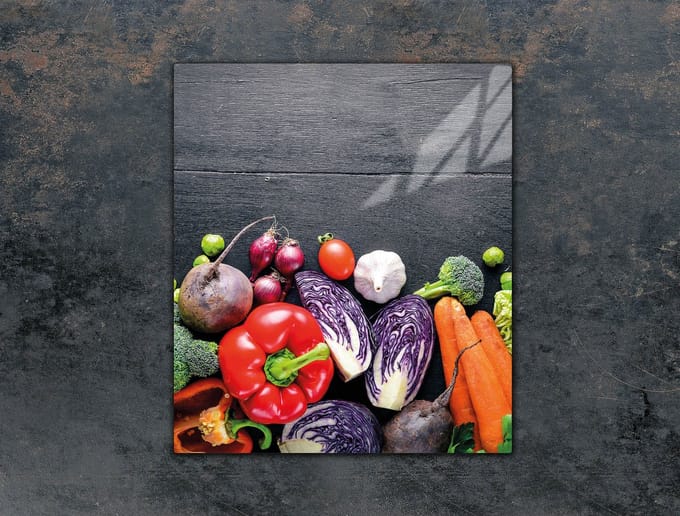 TMK ArtDeko - Snijplank - Hartglas - 45x52 cm - Antibacterieel