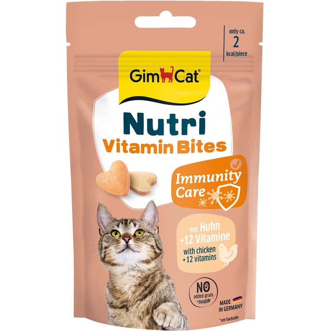 40 g GimCat Nutri Vitamin Bites met kip kattensnacks