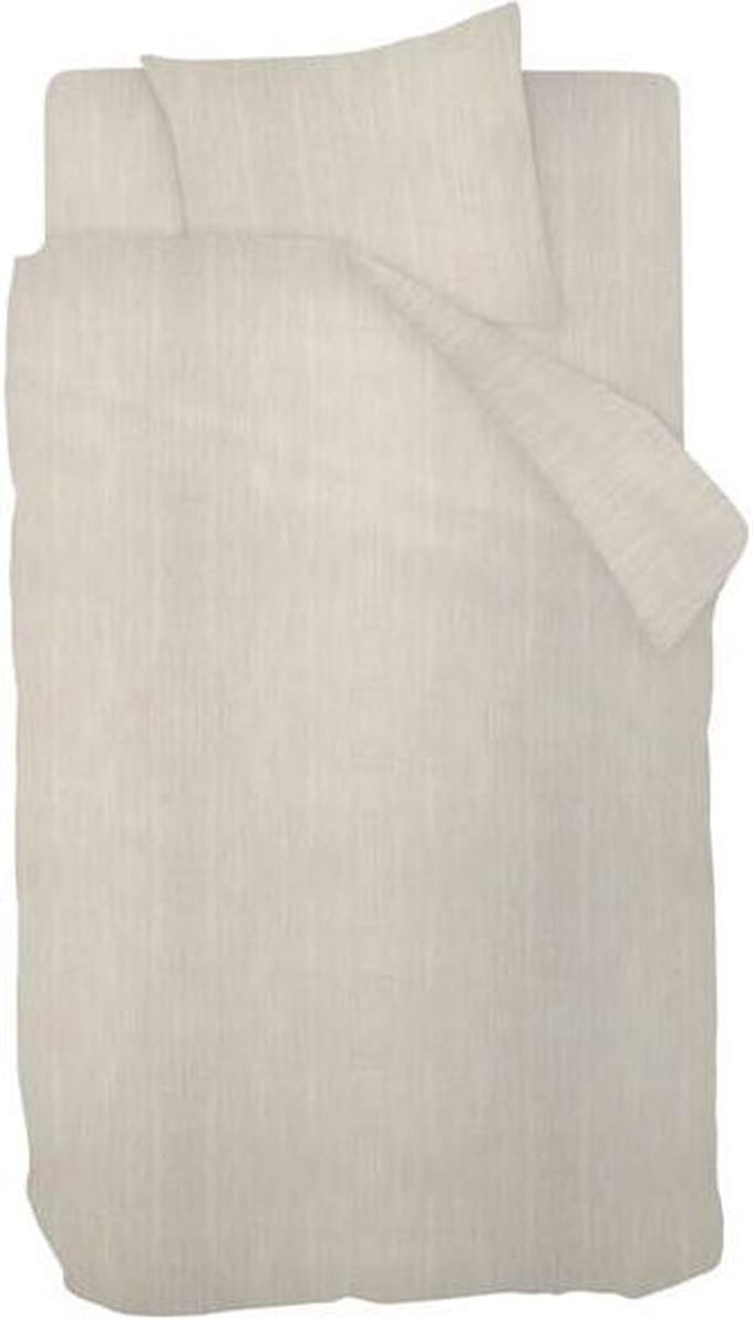 Snoozing Brigitte - Dekbedovertrek - Eenpersoons - 140x200220 cm + 1 kussensloop 60x70 cm - Beige