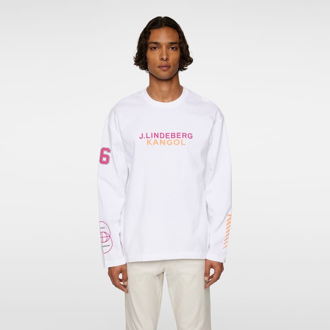 JLindeberg Kangol Davie Longsleeve Heren-Wit
