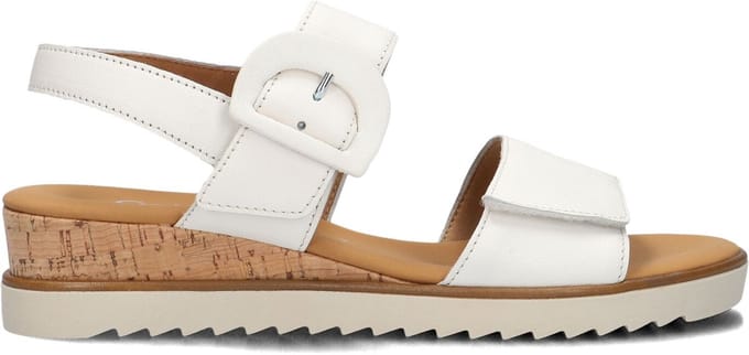 Gabor 752 Sandalen - Met Sleehak - Dames - Wit - Maat 38