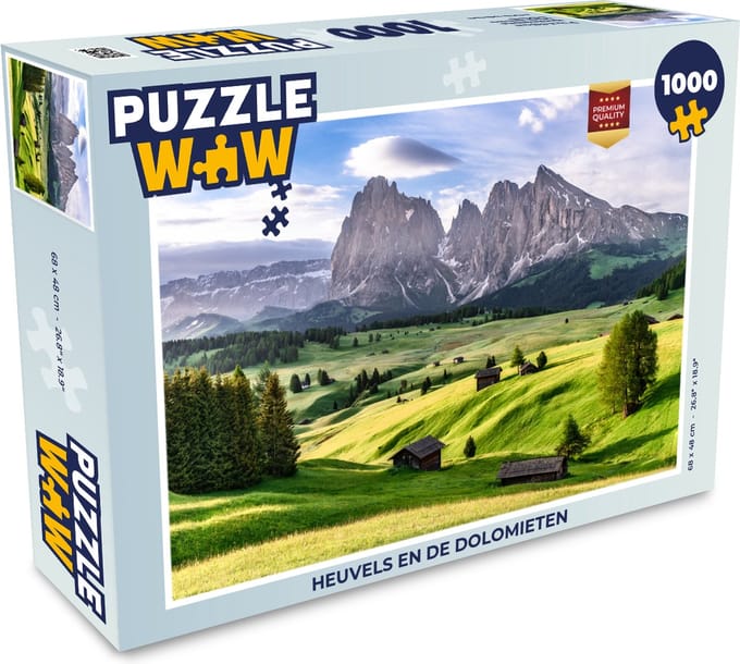 Puzzel Heuvels en de Dolomieten - Legpuzzel - Puzzel 1000 stukjes volwassenen