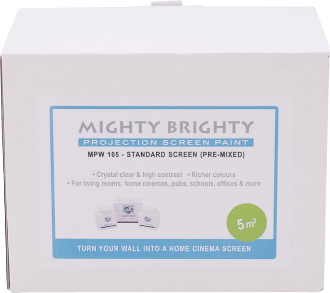 Mighty Brighty Projectiescherm Verf MPW 105, Standaard Scherm, 5 m2