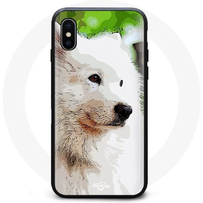 Iphone XS Max Hoesje Samojeed Wit wit
