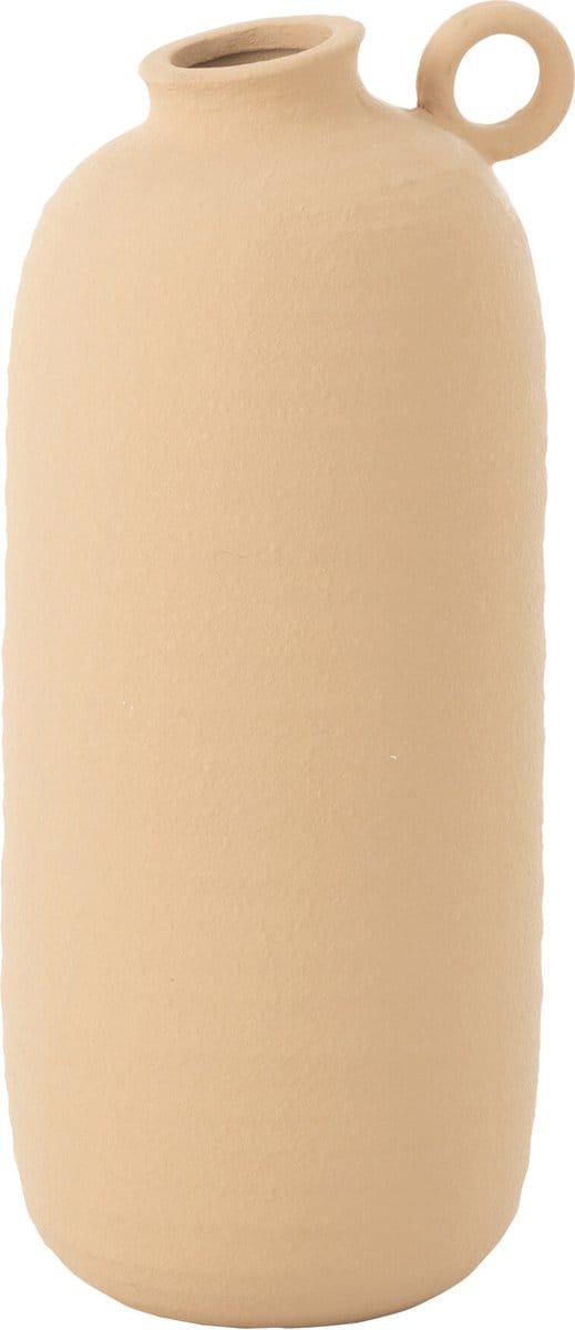 J-Line vaas Cassia - keramiek - beige - large - 38 cm hoog