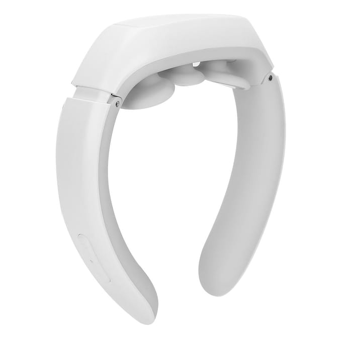 Elektrische Nekmassager Pijnverlichting Rug Cervicale Massager Ontspanning Gezondheidszorg Hulpmiddel(Wit ) white