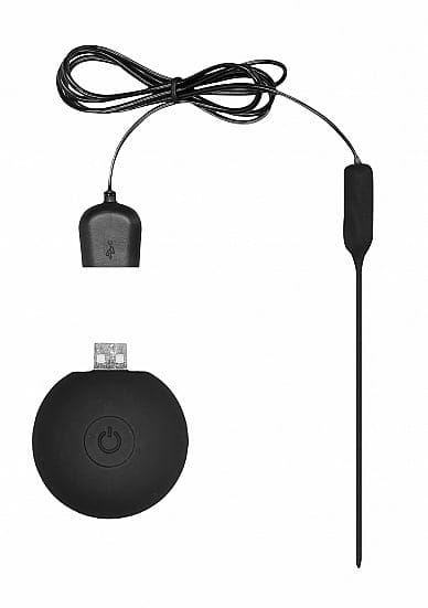 Silicone Rechargeable Vibrating Plug - Zwart