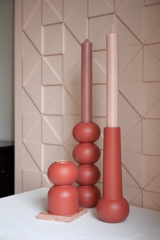 Candleholder stack 2-in-1 - Terra