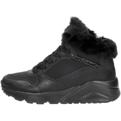 Skechers Uno Lite Veterschoen hoog - Zwart - Maat 38