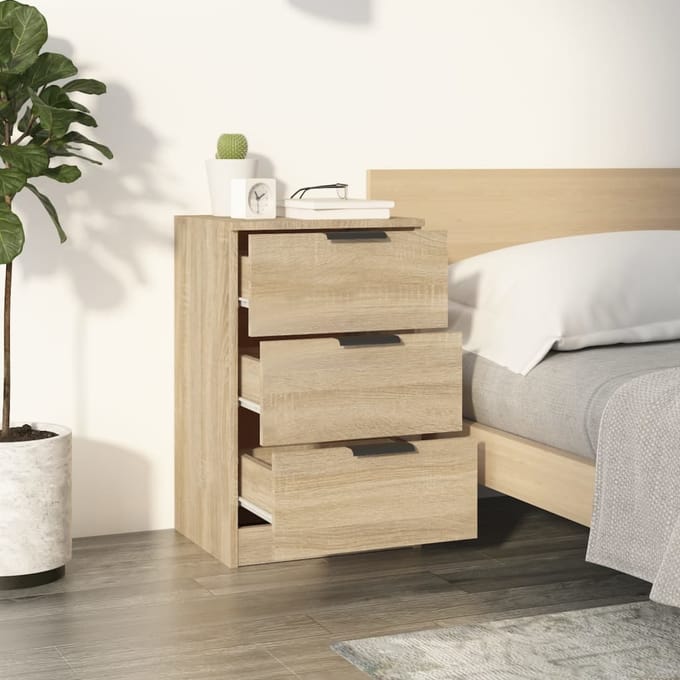 vidaXL - Nachtkastje - 40x36x65 - cm - sonoma - eikenkleurig