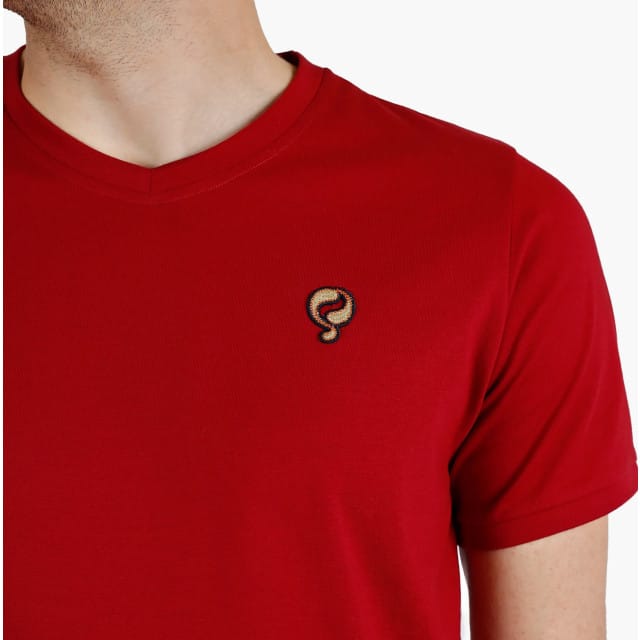 Heren T-Shirt Maasdam - Donkerrood