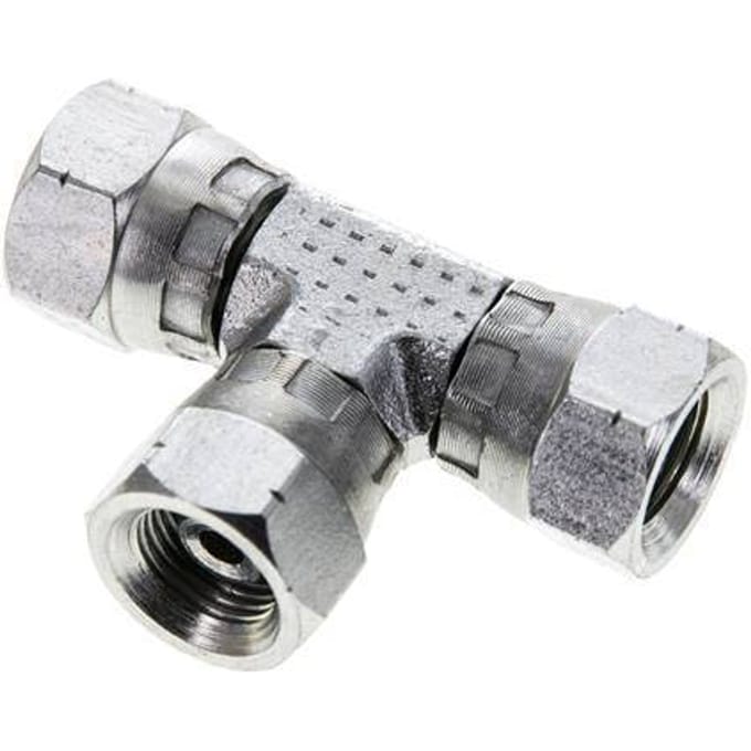 T-koppeling G1/8'' Binnendraad Staal hydrauliek 400bar (5620.0psi)