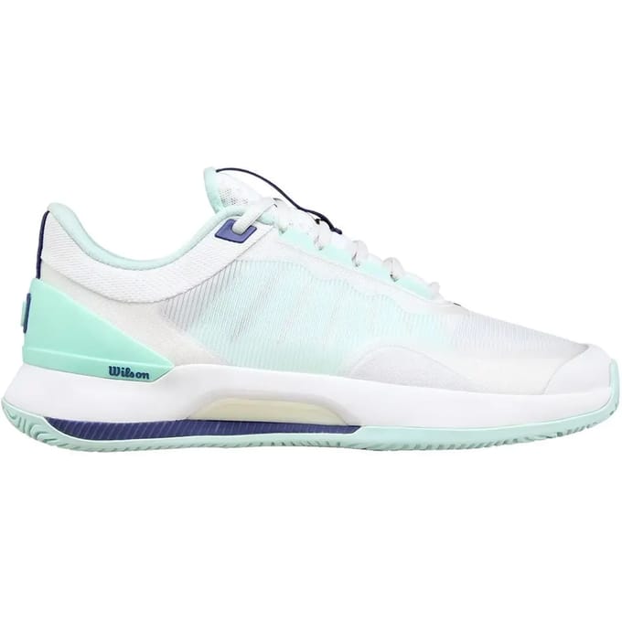 Wilson Intrigue Tour Allcourt schoen Dames-wit, turkoois