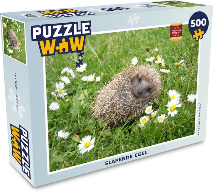 Puzzel Slapende egel - Legpuzzel - Puzzel 500 stukjes