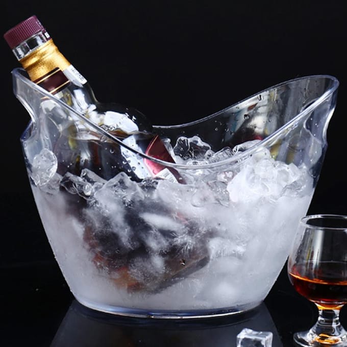 Acryl IJsemmer Champagne IJsemmer met Handvat Bar KTV Benodigdheden white