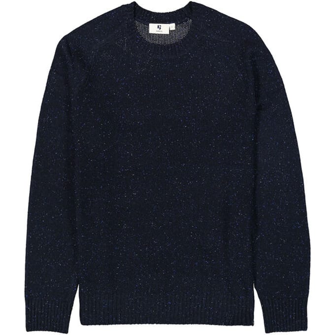 GARCIA Heren Effen Trui Blauw Lange mouw
