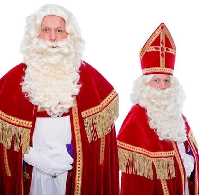 Sinterklaas baardstel met vaste snor.