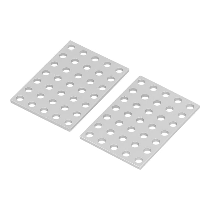 5 Pièces Plaque d'Attache Acier Antirouille Plat de Réparation d'Assemblage Équerre d'Angle pour Robots Bois