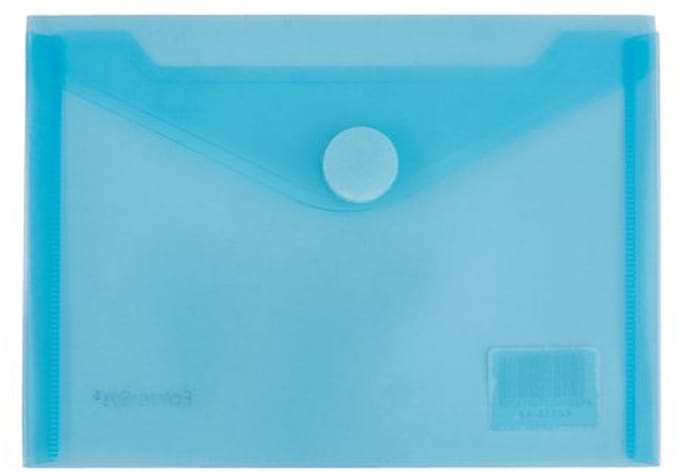 Enveloptas Foldersys A6 PP transp blauw