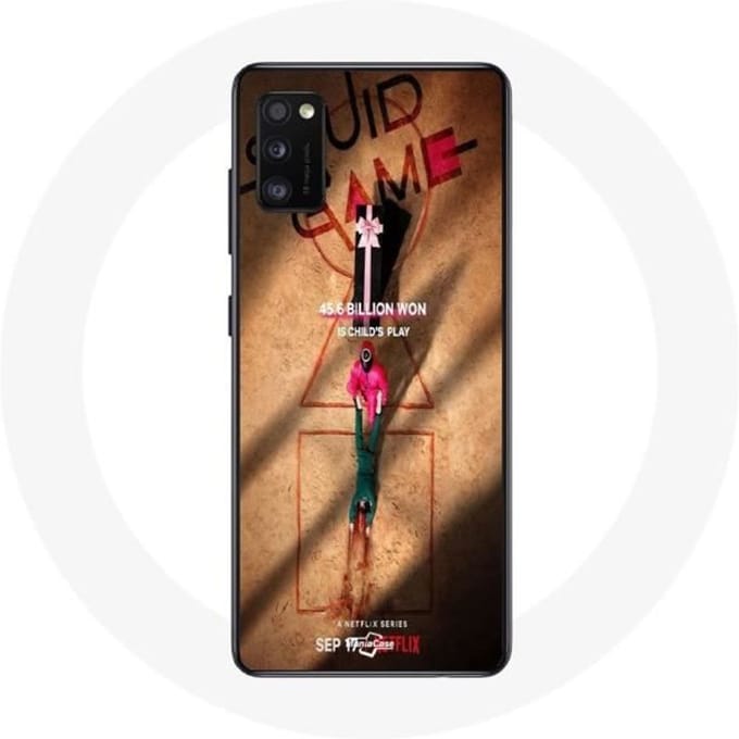 Coque - Samsung - Galaxy A41 - Souple - Noir - Squid Game