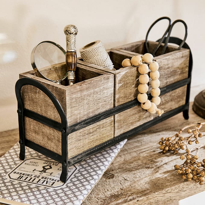 LOBERON Organizer Lasse bruin/zwart