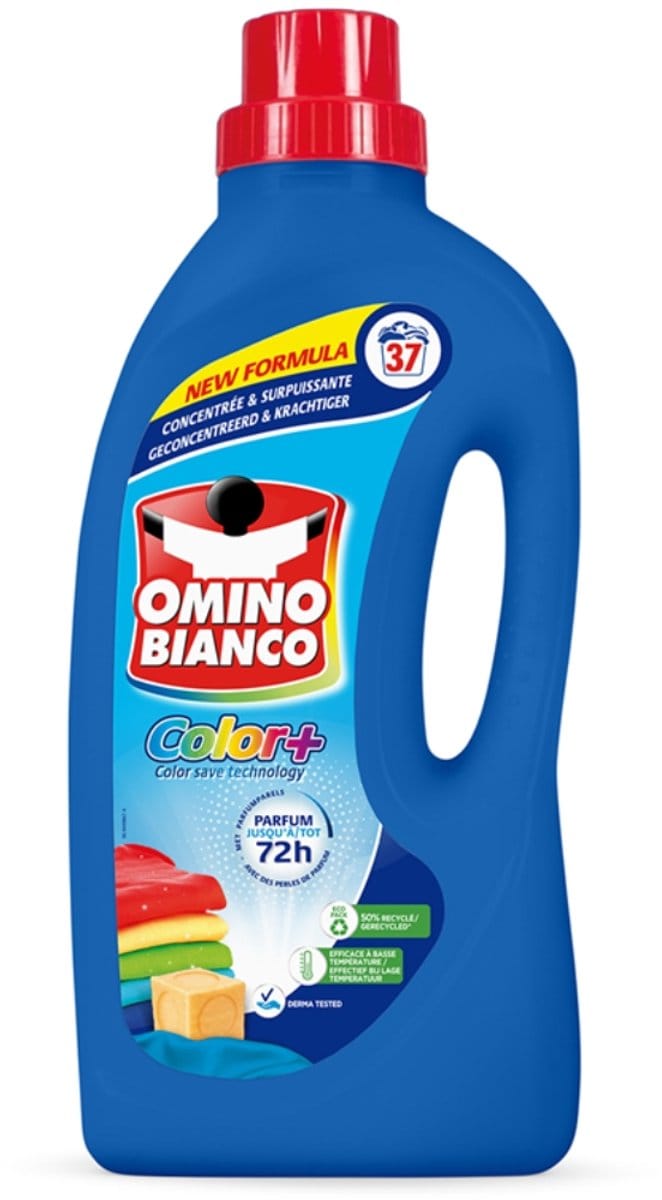 Omino Bianco - Color+ - Wasmiddel - Tot 72h Parfum - Gekleurde Was - 37 Wasbeurten