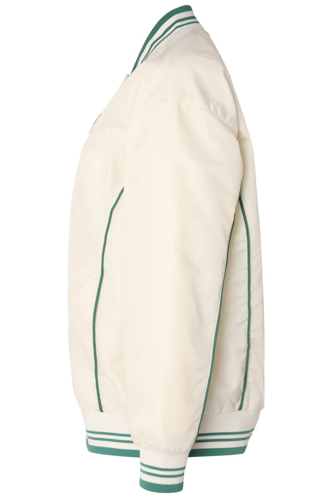 FILA Leme Oversized Baseball Jacket Antique White Taglia: M | Bomber Outlet | Donna | Bianco