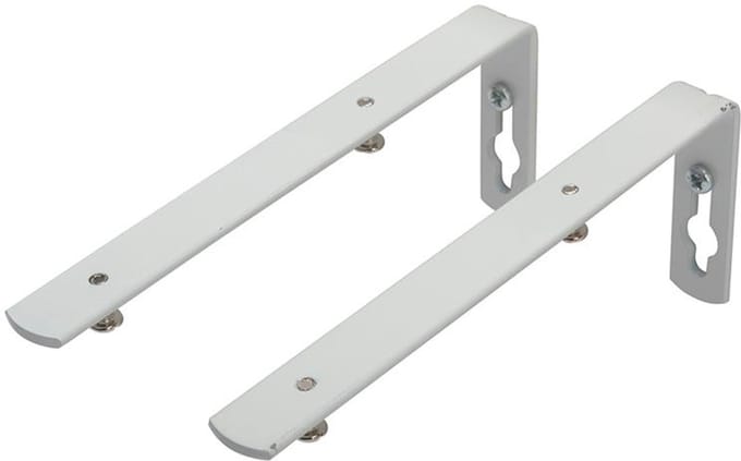 Intensions practical basic steun - 15 cm - wit - u-rail - 2 stuks