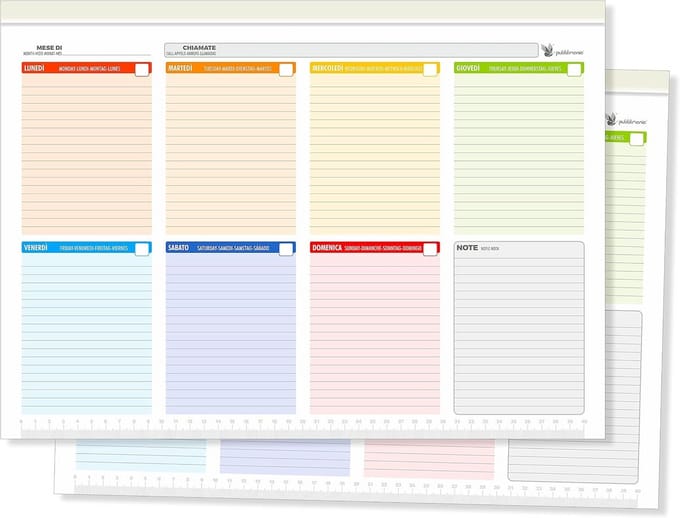 Maxi Weekplanner Bureauonderlegger (2 stuks) - Grote Weekplanning voor Kantoor en Organizer